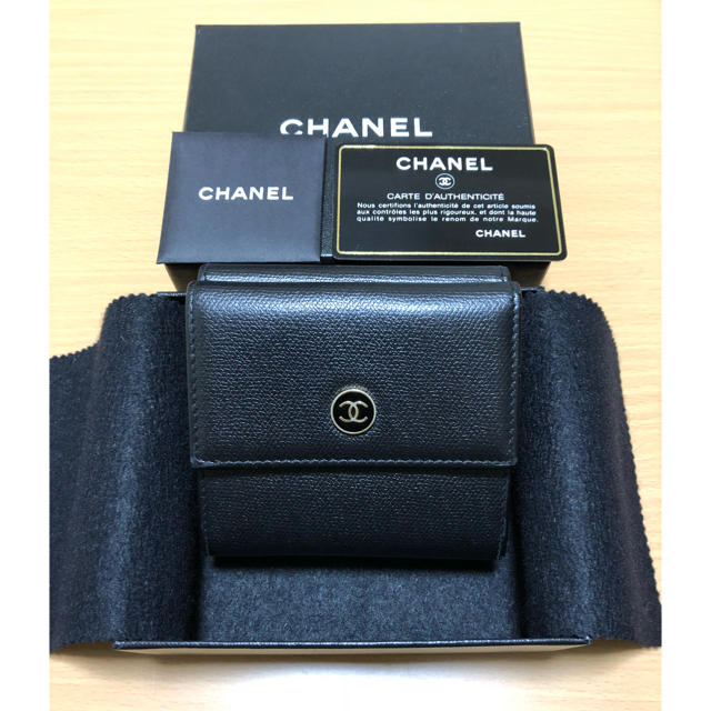 CHANEL(シャネル)のCHANEL ココボタン 三つ折り財布 レディースのファッション小物(財布)の商品写真