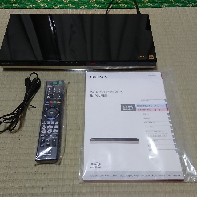 SONY ブルーレイレコーダーBDZ-ZW1500 SONY ブルーレイレコーダーBDZ-ZW1500