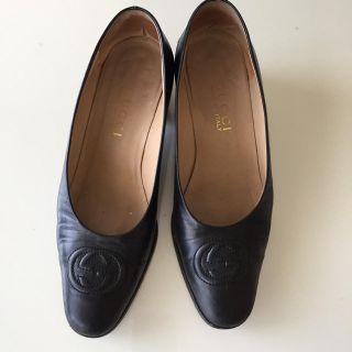 グッチ(Gucci)のグッチ  シューズ ブラック34½(ハイヒール/パンプス)