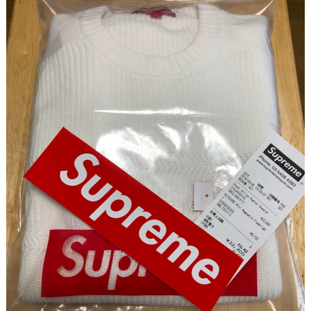supreme chest stripe raglan sweater 白L | www.innoveering.net