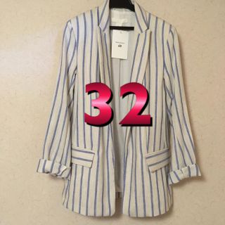 エイチアンドエム(H&M)のN mama様専用 安室奈美恵 H&M コラボ ジャケット ストライプ 32(テーラードジャケット)