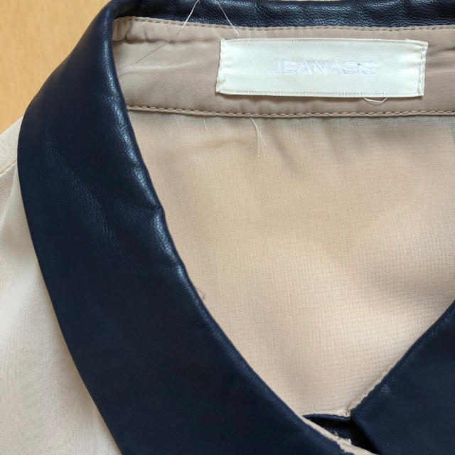 JEANASIS(ジーナシス)のJEANASIS 切り替えシャツ レディースのトップス(シャツ/ブラウス(半袖/袖なし))の商品写真
