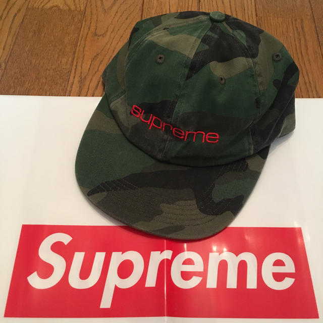 supreme cap カモフラ柄帽子