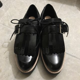 ザラ(ZARA)のZARA○レースアップシューズ(ローファー/革靴)