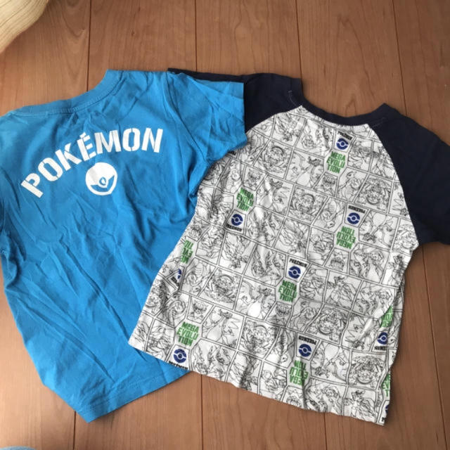 UNIQLO(ユニクロ)のポケモ半袖 二枚 110 キッズ/ベビー/マタニティのキッズ服男の子用(90cm~)(Tシャツ/カットソー)の商品写真