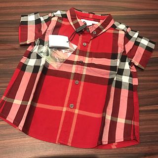 バーバリー(BURBERRY)のバーバリー 半袖シャツ 12m 80cm 新品(シャツ/カットソー)