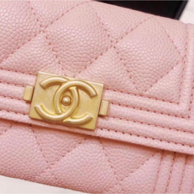 Chanel 最終値下げ 入手困難 即完売 ボーイ シャネル財布 ミニ キャビアスキン ピンクの通販 By ねこ S Shop シャネルならラクマ