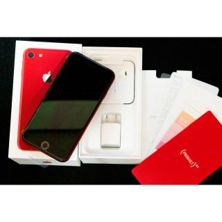 アップル(Apple)のApple iPhone8 256GB 残責なしred docomo(スマートフォン本体)