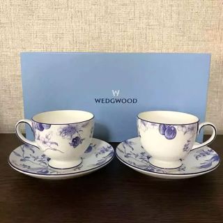 WEDGWOOD ウェッジウッド ブループラム　カップ\u0026ソーサー　5客SET