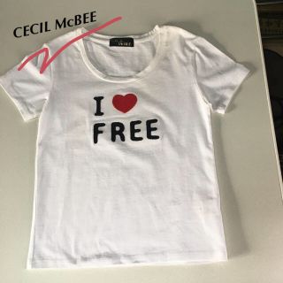 セシルマクビー(CECIL McBEE)のCECIL McBEE  刺繍Ｔシャツ(Tシャツ(半袖/袖なし))