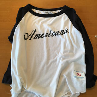 アメリカーナ(AMERICANA)の(人気)アメリカーナ ラグラン Ｔシャツ ロゴＴ(Tシャツ/カットソー(七分/長袖))