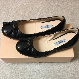 プラダ(PRADA)の期間限定で値下げしました♡プラダ リボンフラットシューズ♡(バレエシューズ)