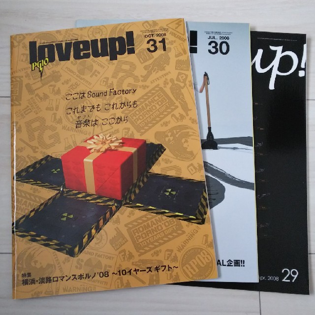 ポルノグラフィティ(ポルノグラフィティ)のポルノグラフィティ会報誌 loveup! #29#30#31 エンタメ/ホビーのタレントグッズ(ミュージシャン)の商品写真