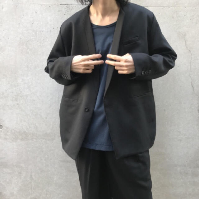 Yohji Yamamoto - Ka na ta papan jacket ウールギャバ 黒 yohji Yohji Yamamoto - Ka na ta papan jacket ウールギャバ 黒 yohji