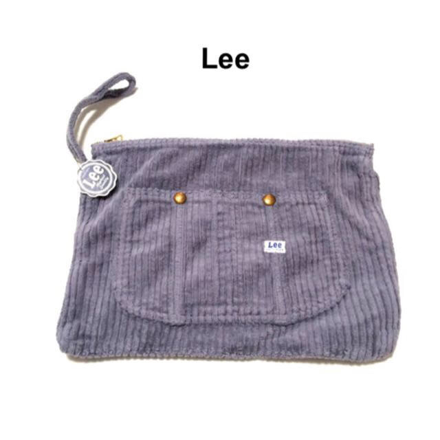 Lee(リー)のLee！コーデュロイクラッチ！グレー レディースのバッグ(クラッチバッグ)の商品写真