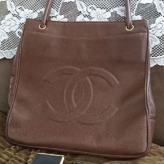 シャネル(CHANEL)の正規品CHANEL キャビアスキン ショルダーバッグ 茶(ショルダーバッグ)