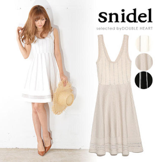 snidel♡シルエットニットワンピース