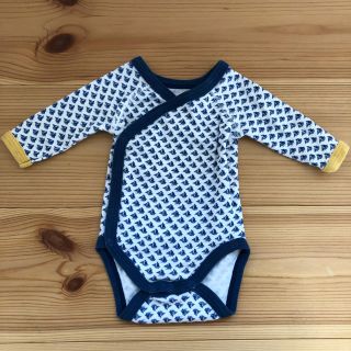 プチバトー(PETIT BATEAU)のPETIT BATEAU (プチバトー) 長袖ロンパースN/50cm(ロンパース)