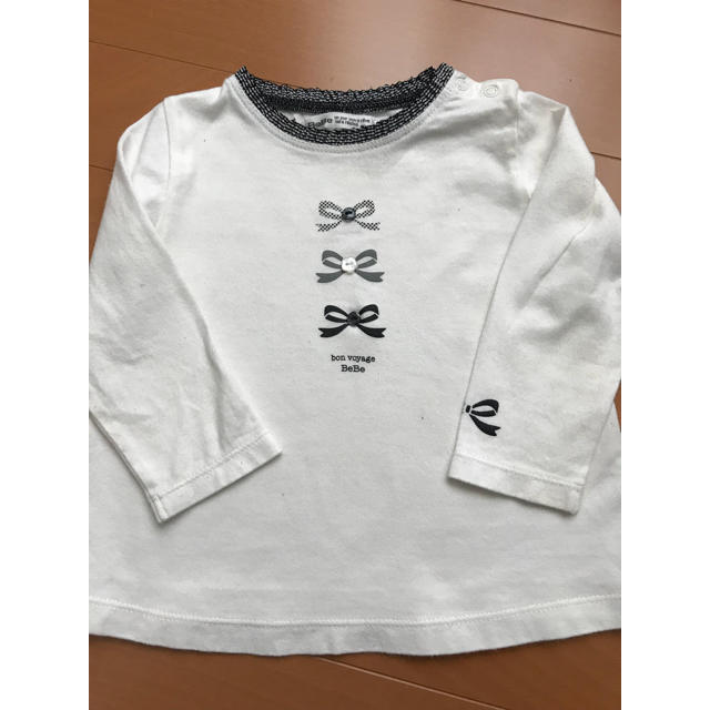 BeBe(ベベ)のBEBE  80 ロンT 長袖 Tシャツ キッズ/ベビー/マタニティのベビー服(~85cm)(Ｔシャツ)の商品写真