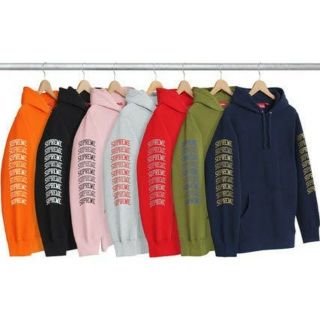 シュプリーム(Supreme)のSUPREME SLEEVE ARC HOODED SWEATSHIRT L(パーカー)