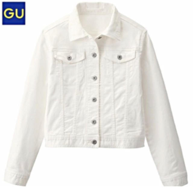 GU(ジーユー)のデニムジャケット White メンズのジャケット/アウター(Gジャン/デニムジャケット)の商品写真