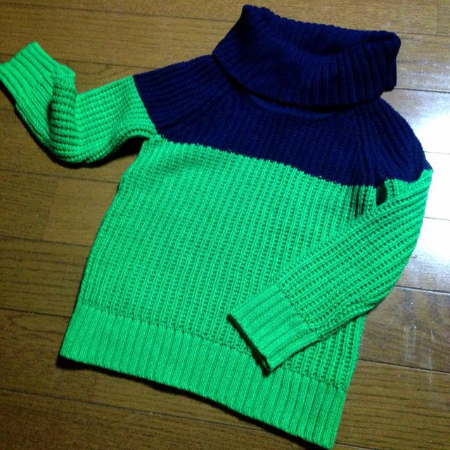 babyGAP(ベビーギャップ)のGAPバイカラーニット キッズ/ベビー/マタニティのキッズ服女の子用(90cm~)(その他)の商品写真