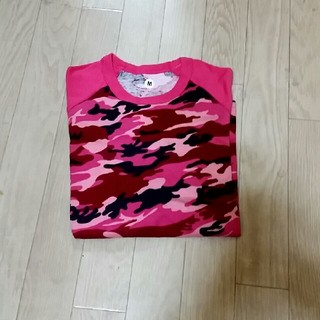 迷彩ピンクTシャツ　7分丈(Tシャツ(長袖/七分))