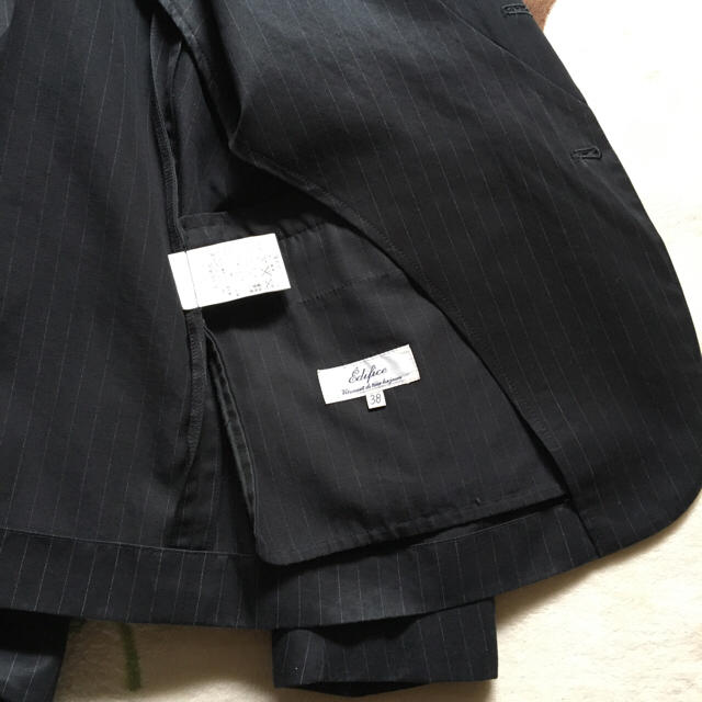EDIFICE(エディフィス)のEdifice 濃紺ストライプ ジャケット メンズのジャケット/アウター(テーラードジャケット)の商品写真