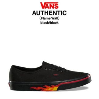 ヴァンズ(VANS)のVANS AUTHENTIC Flame Wall black/black(スニーカー)