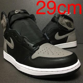 ナイキ(NIKE)の黒タグ 29 NIKE AIR JORDAN 1 OG SHADOW シャドー(スニーカー)