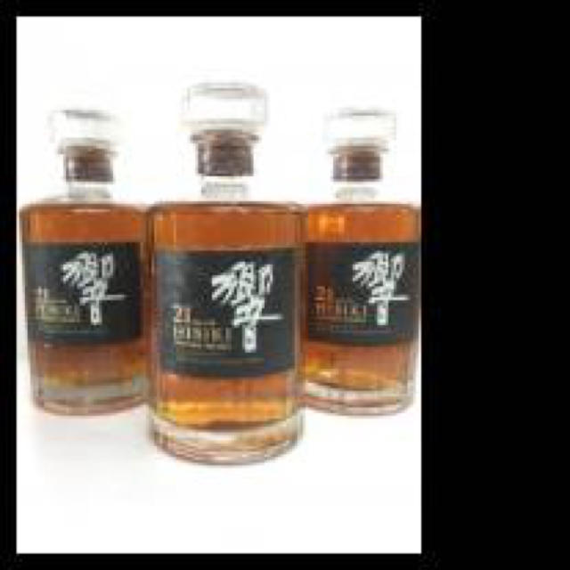 サントリー(サントリー)のサントリー 響21年 3本 新品 箱付 suntory hibiki 21yo  食品/飲料/酒の酒(ウイスキー)の商品写真