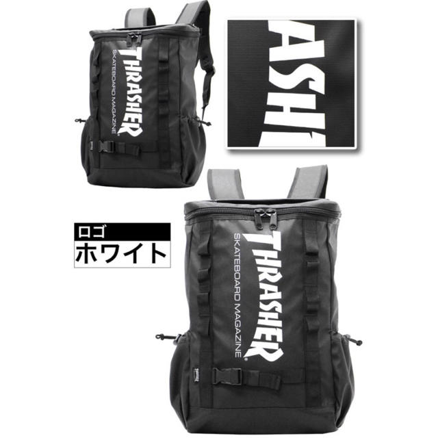 THRASHER(スラッシャー)の新品未使用品 THRASHER ビレッジ 黒 BLACK BACKPACK レディースのバッグ(リュック/バックパック)の商品写真