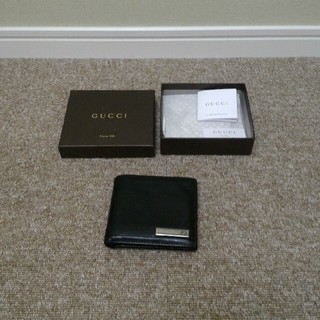 グッチ(Gucci)のGUCCI 財布 ブラック 箱あり(折り財布)