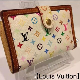 ルイヴィトン(LOUIS VUITTON)の116 ヴィトン モノグラム マルチカラー 二つ折 がま口財布(財布)