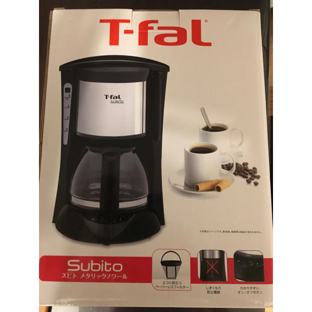 T-fal(ティファール)のT-faL スビト（コーヒーメーカー） スマホ/家電/カメラの調理家電(コーヒーメーカー)の商品写真