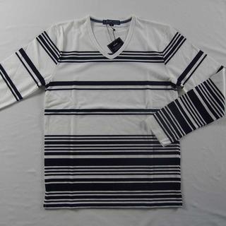 【新品】BENO Vネック 長袖 W&N M (49)(Tシャツ/カットソー(七分/長袖))