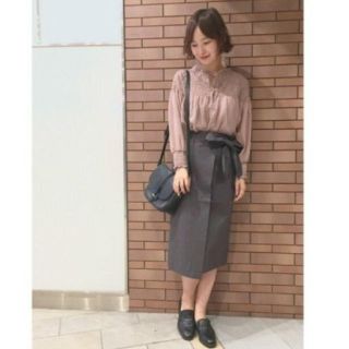 フラワー(flower)のwrap ribbon skirt ラップリボンスカート(ひざ丈スカート)