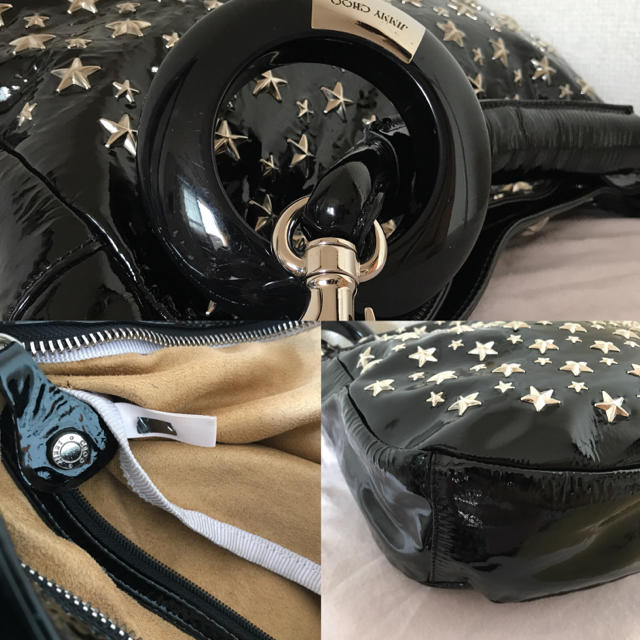 JIMMY CHOO - 本物極美品 ジミーチュウ スタースタッズ ハンドバッグ