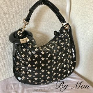 JIMMY CHOO - 本物極美品 ジミーチュウ スタースタッズ ハンドバッグ ...