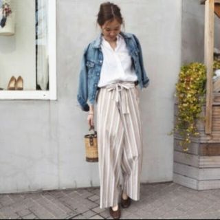 トゥデイフル(TODAYFUL)の◎みゅう様専用◎ TODAYFUL stripe tie pants (カジュアルパンツ)