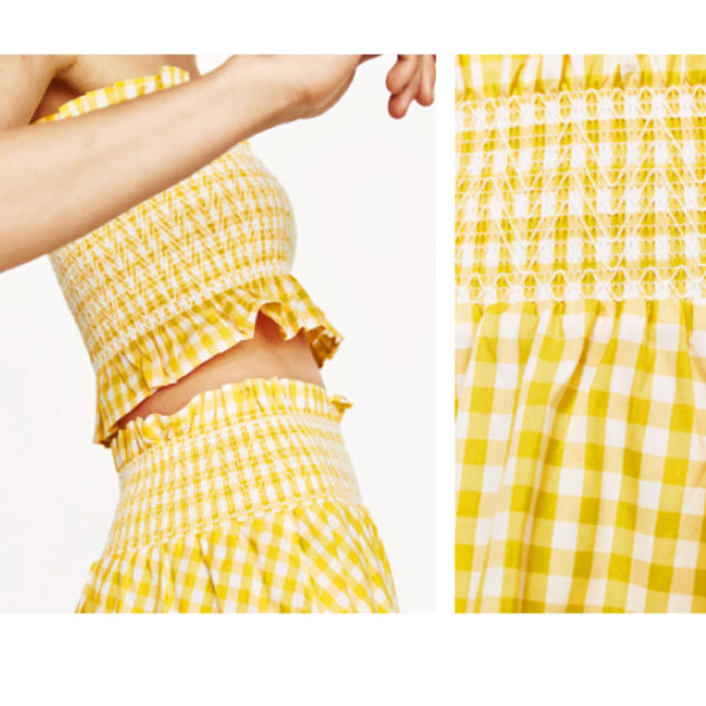 ZARA - ZARA ギンガムチェック トップス&スカート セットアップ ZARA - ZARA ギンガムチェック トップス&スカート セットアップ