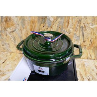 ストウブ(STAUB)の新品　ストウブ 鍋 STAUB ピコ ココット ラウンド 24cm バジルグリー(鍋/フライパン)