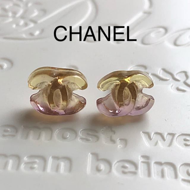 CHANEL シャネル キャンディ ピアス  ピンク✖️イエロー