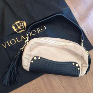 美品☆VIOLAd'ORO レザーバッグ(ショルダーバッグ)