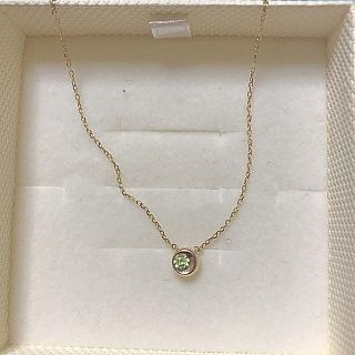 ジュエリーツツミ(JEWELRY TSUTSUMI)のお値下げ中★新品未使用☆ツツミ☆10Kイエローゴールド☆ペリドット(ネックレス)