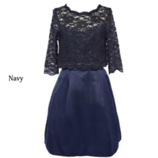 Dress Lab ネイビー ワンピース レディースのフォーマル/ドレス(ミディアムドレス)の商品写真