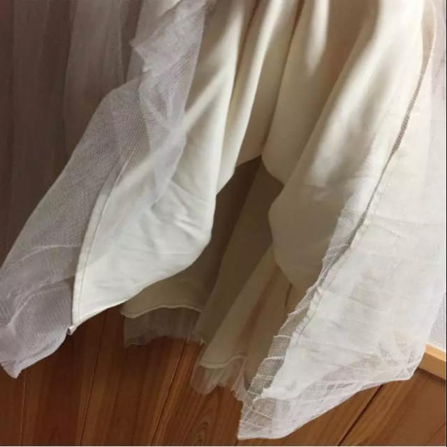 w closet(ダブルクローゼット)の新品 w closet チュールプリーツスカート 定価6372円 レディースのスカート(ロングスカート)の商品写真