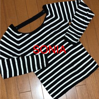 ソニアリキエル(SONIA RYKIEL)のSONIA  ボーダーニット(ニット/セーター)