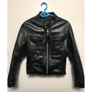 バンソン(VANSON)の本革 Gバンソン 定価12万 VANSON B シングルライダース ブラック (ライダースジャケット)