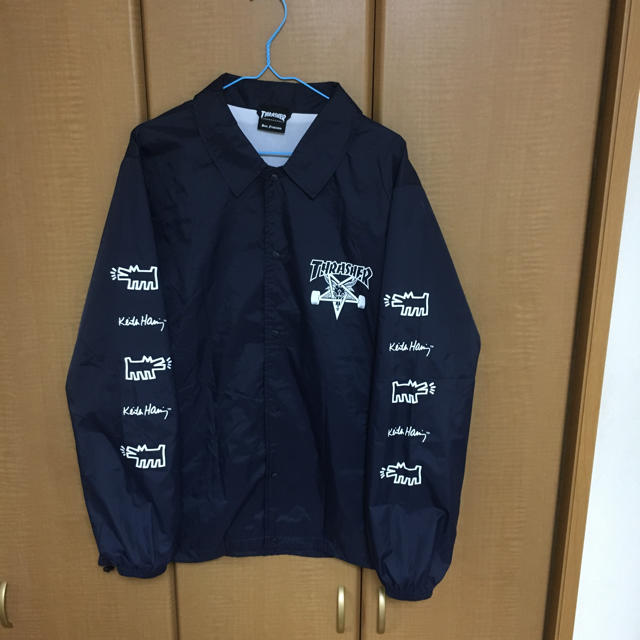 新品 Thrasher × キースヘリング コラボ コーチジャケット S